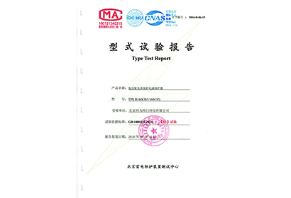 TPS B160(385/160/1P)型式試驗(yàn)報(bào)告