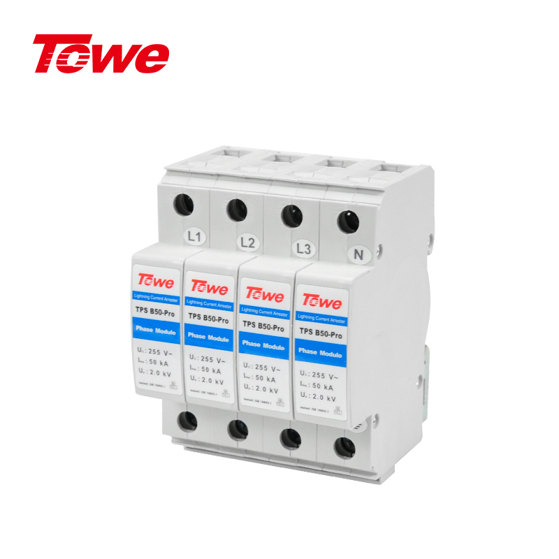 雷電放電器50KA電源B級防護組合 TPS B50-Pro 4P/TPS B50-Pro 3P+N/TPS B50-Pro 3P/TPS B50-Pro 2P/TPS B50-Pro 1P+N/TPS B50-PRO/TPS B50-PRO NPE