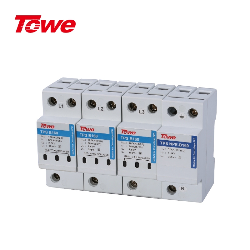 高能量160KA電源電涌保護器 TPS B160 4P/TPS B160 3P+N/TPS B160 3P/TPS B160 2P/TPS B160 1P+N/TPS B160 1P/TPS NPE(B160)