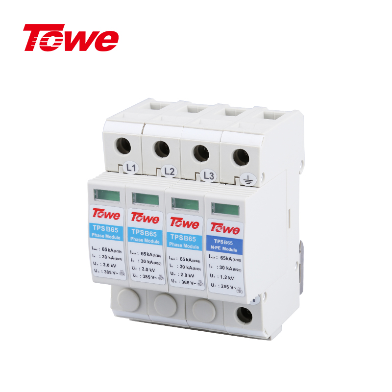 加強型C級電源電涌保護器組合 TPS B65 4P/TPS B65 3P+N/TPS B65 3P/TPS B65 2P/TPS B65 1P+N/TPS B65 1P/TPS NPE(B65)