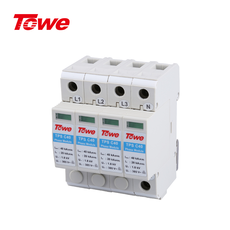 標準型C級電源電涌保護器組合 TPS C40 4P/TPS C40 3P+N/TPS-C40 3P+N-S/TPS C40 3P/TPS C40 2P/TPS C40 1P+N/TPS-C40 1P+N-S/TPS C40 1P(385v)/TPS C40 1P(320v)/TPS C40 1P(275v)/TPS NPE(C40)