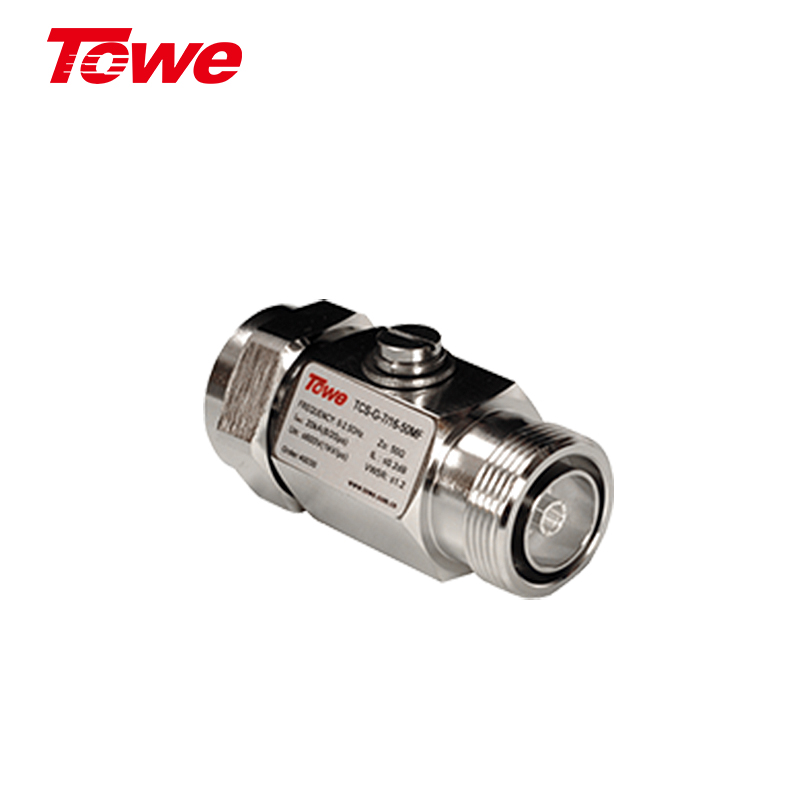 TOWE同為TCS-G系列同軸天饋電涌保護器避雷器，有BNC/TNC/SMA/N/F和DIN 7/16公母MF接口饋線防雷器 TCS-G-BNC-75MF TCS-G-BNC-75FF TCS-G-BNC-50MF TCS-G-BNC-50FF TCS-G-F-75MF TCS-G-F-75FF TCS-G-N-50MF TCS-G-N-50FF TCS-G-SMA-50MF TCS-G-SMA-50FF TCS-G-7/16-50MF TCS-G-7/16-50FF TCS-G-TNC-50FF TCS-G-TNC-50MF