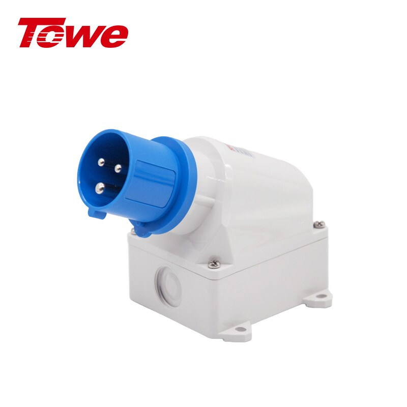 IP44防濺防潑16A工業插頭插座三芯 IPS-S316S/IPS-P316S