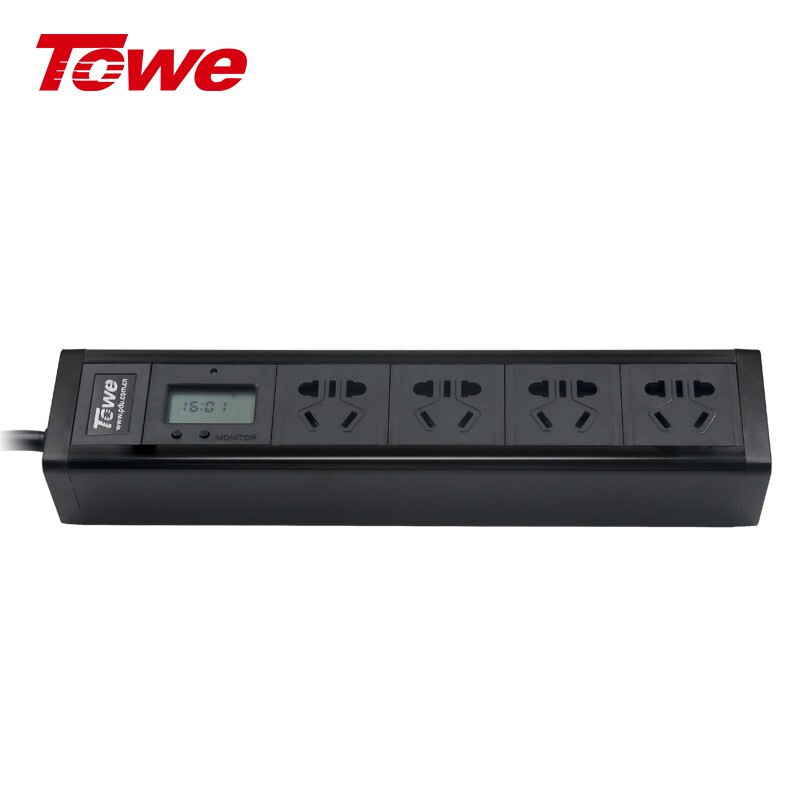 TOWE同為智能電流電壓表數(shù)顯插排插座 分段分級過載聲光報警拖線板插線板 工業(yè)級安全插座 過載告警智能數(shù)顯插座 APZ-1014AV APZ-1614AV