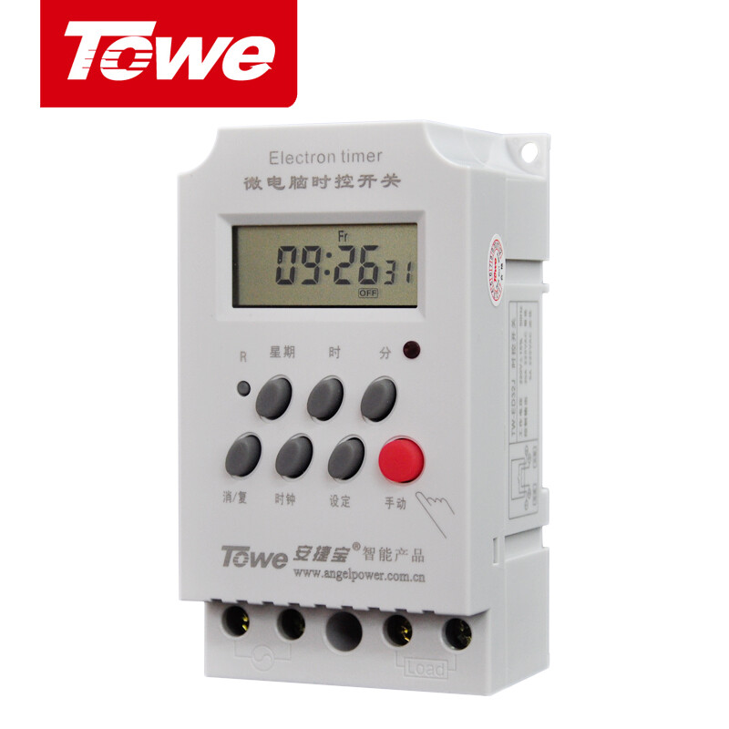 TOWE同為高精度工業定時器開關/微電腦時控開關 時間控制器 導軌式可精確到秒 微電腦全自動時控開關定時器 TW-ED32J