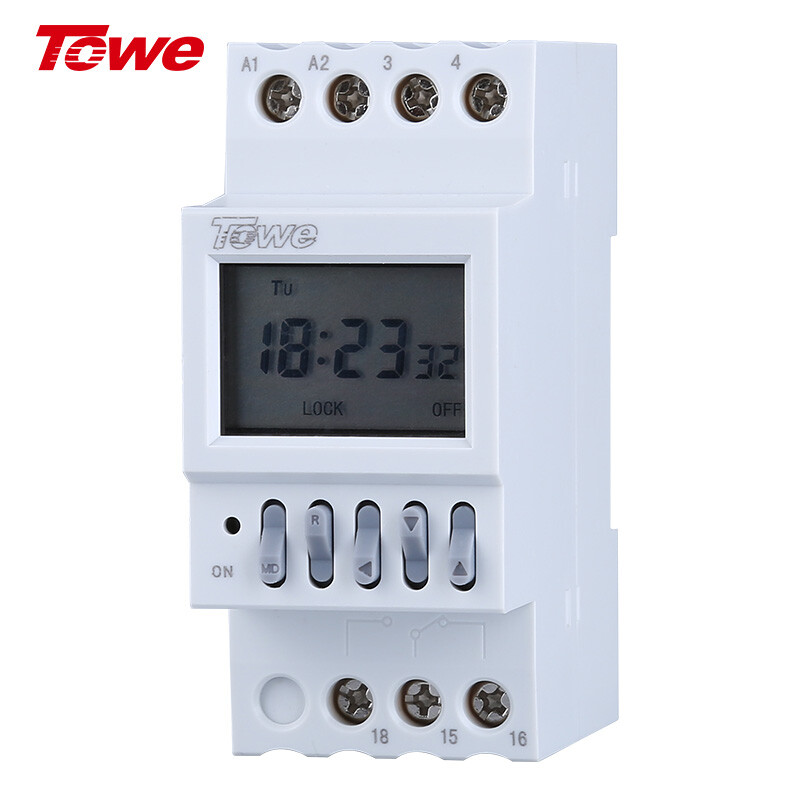 TOWE同為高精度工業定時器開關/微電腦時控開關 時間控制器 導軌式可精確到秒 微電腦全自動時控開關定時器 TW-IEDJ/S